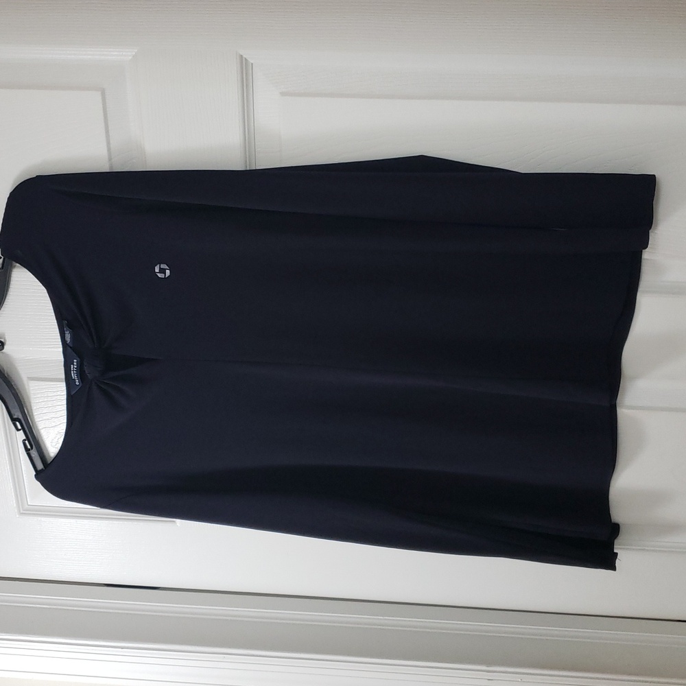 Chase Bank Navy Blue Blouse
